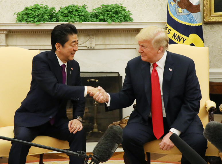 日米首脳会談・共同記者会見 安倍首相 トランプ大統領